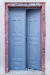 Blue Opening Wood Door Retro Wall Backdrop For Photography Shopbackdrop